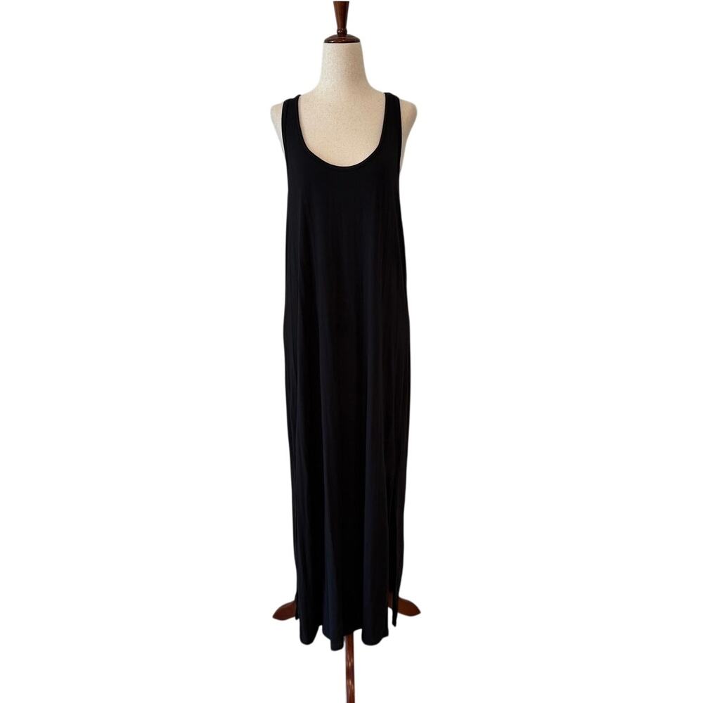 Nordstrom Serene Racerback Maxi Nightgown, Black, Women’s Medium